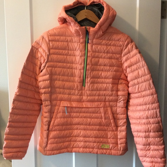Stio Pinion Down Pullover - * grapefruit * W's SMALL - Picture 1 of 5